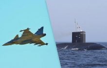 Шведські винищувачі Gripen перехопили російський підводний човен класу "Кіло"