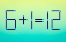 Куди треба перетягнути сірник, щоб виправити рівність: тест для перевірки інтелекту