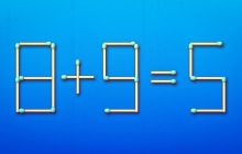 Нужно переместить всего одну спичку, чтобы исправить ошибку: тест на IQ за 11 секунд