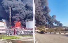 Украинские дроны уничтожили более половины резервуаров на НПЗ в Туапсе, - спутниковые снимки