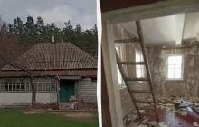 Украинка купила запущенную хату у леса и показала, что с ней стало спустя год ремонта