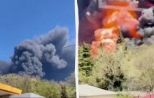 Удар по Туапсе: дим від пожежі розтягнувся на сотні кілометрів, хмара накрила кілька міст