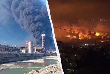 Дроны вновь атаковали НПЗ в российском Туапсе, там бушует сильный пожар (видео)