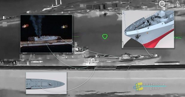 з'явилися супутникові фото удару по порту у Новоросійську