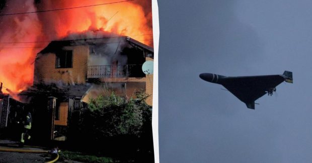 Росіяни атакували Україну "Шахедами", є постраждалі