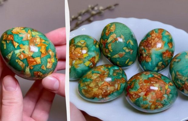 Украинка показала, как она делает мраморные яйца на Пасху: бабушкин метод