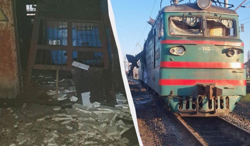 Россия ночью атаковала железную дорогу: под удар попали поезд и вокзал (фото)