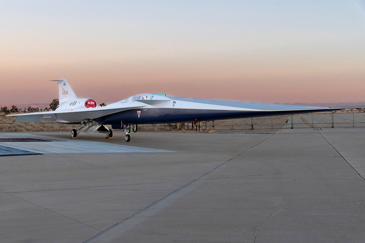 Американці розігнали революційний літак X-59 до майже надзвукової швидкості