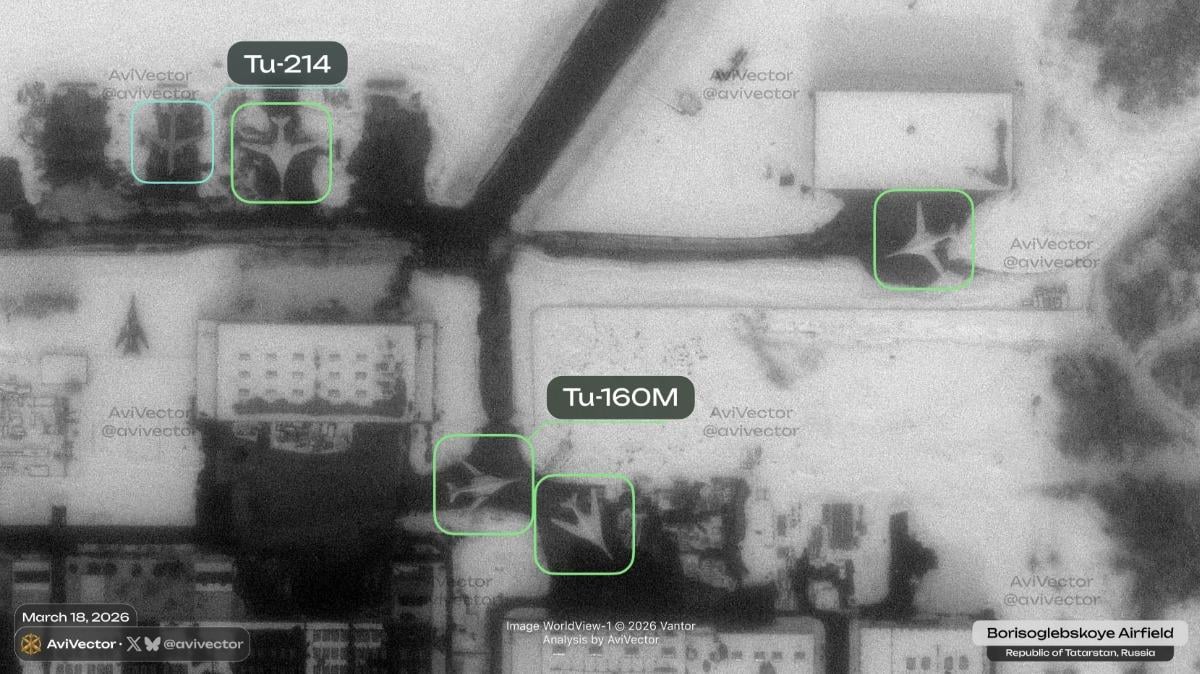 РФ повільно та послідовно модернізує Ту-160М: аналітики проаналізували супутникові знімки