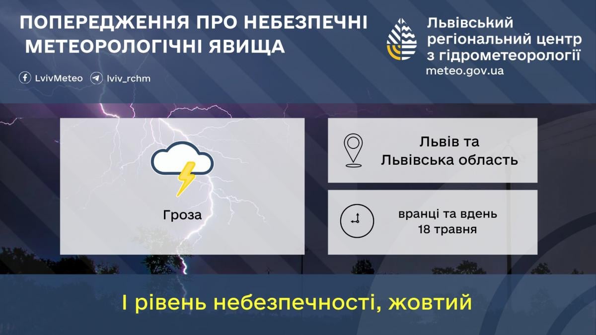 Во Львове объявили I уровень опасности (инфографика)