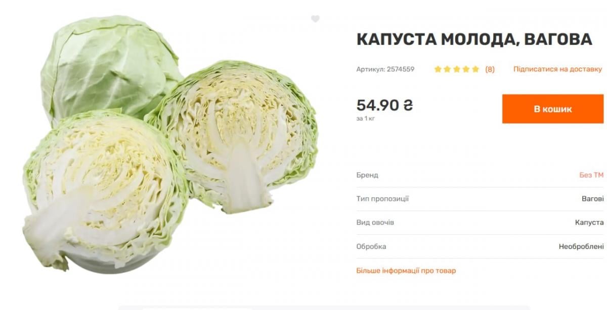В Україні стрімко дешевшає молода капуста: яка ціна зараз