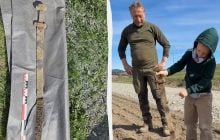 В Норвегии мальчик нашёл меч викингов во время школьной экскурсии (фото)