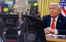 Крепость на колесах: что известно о лимузине Трампа, на котором он передвигается по Китаю