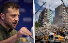Стало відомо, чим РФ знищила багатоповерхівку в Києві, - Зеленський