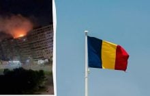 У Румунії російський дрон впав на багатоповерхівку: сталася пожежа, є постраждалі