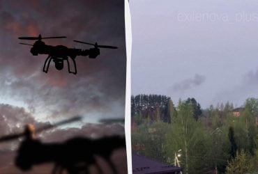 Дроны атаковали логистический центр российского Минобороны в Подмосковье (видео)