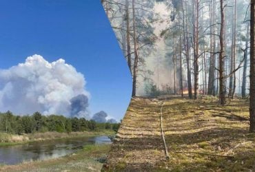 Масштабна пожежа біля Чорнобиля: зона відчуження спалахнула через БпЛА