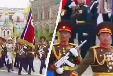 На парад у Москві вперше вивели північнокорейців: вони пройшли окремою колоною (відео)