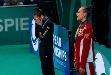 Українські гімнастки бойкотували гімн РФ та Білорусі на нагородженні ЧЄ в Болгарії