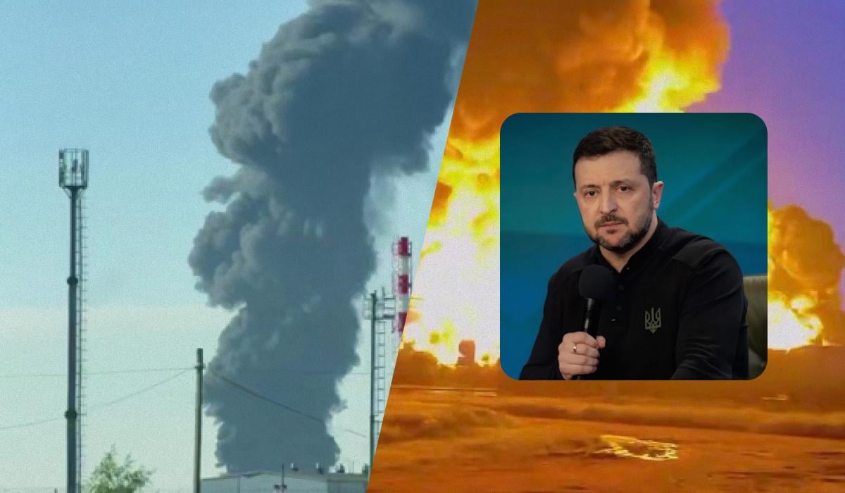 Дроны ударили по арсеналам ВМФ России и базе в Кронштадте, - Зеленский (видео)