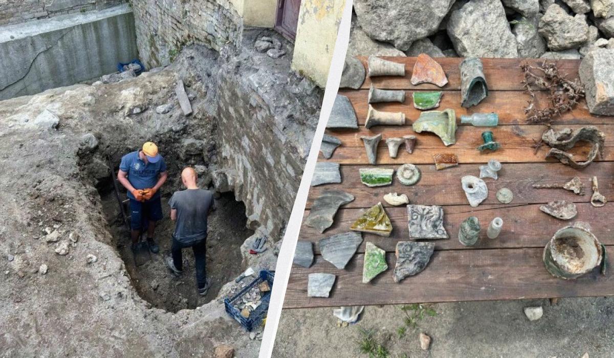 У Луцьку археологи відкопали фундамент вежі, засипаної близь