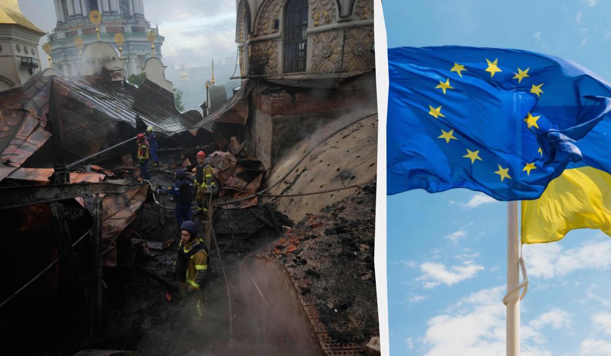 'Це як бомбардування Нотр-Даму': у ЄС відреагували на російський удар по Лаврі 'Це як бомбардування Нотр-Даму': у ЄС відреагували на російський удар по Лаврі