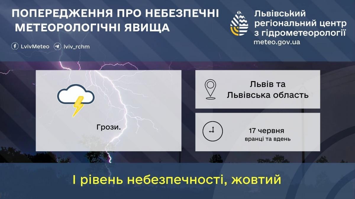 Во Львове объявили I уровень опасности: что будет с погодой (инфографика) Во Львове объявили I уровень опасности: что будет с погодой (инфографика)