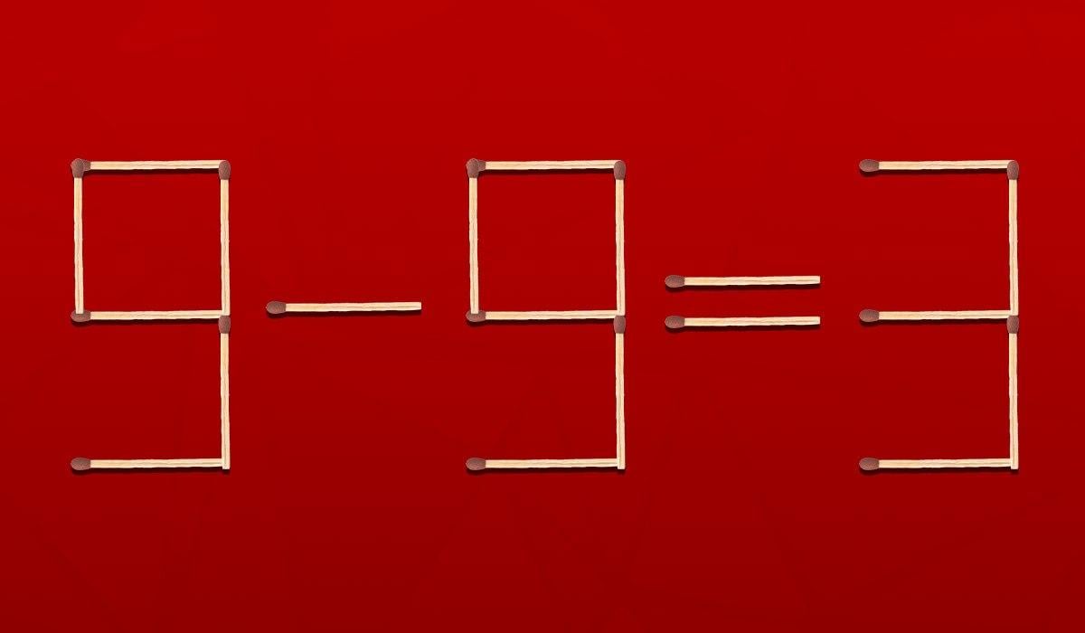 Какую спичку нужно переместить, чтобы исправить ошибку: сложная головоломка Какую спичку нужно переместить, чтобы исправить ошибку: сложная головоломка