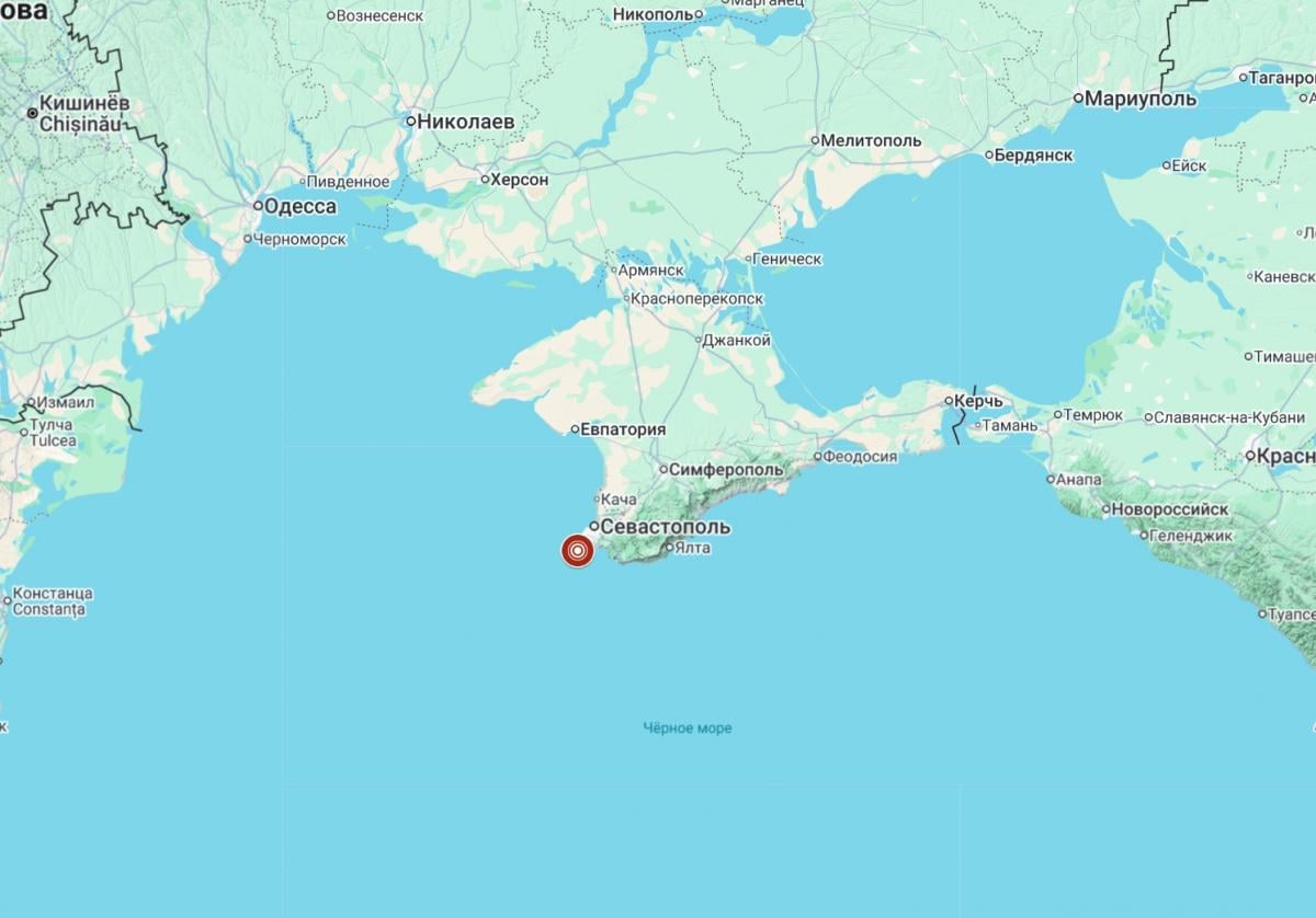 У берегов Крыма произошла серия сильных землетрясений (карта)