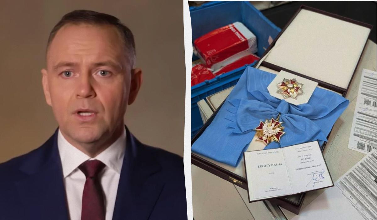 У Навроцкого обиделись, что Зеленский отправил им орден по почте У Навроцкого обиделись, что Зеленский отправил им орден по почте