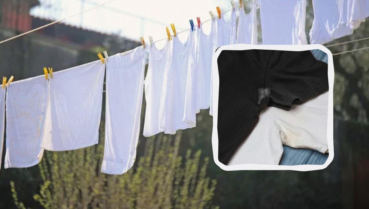 як випрати старі жовті плями від поту