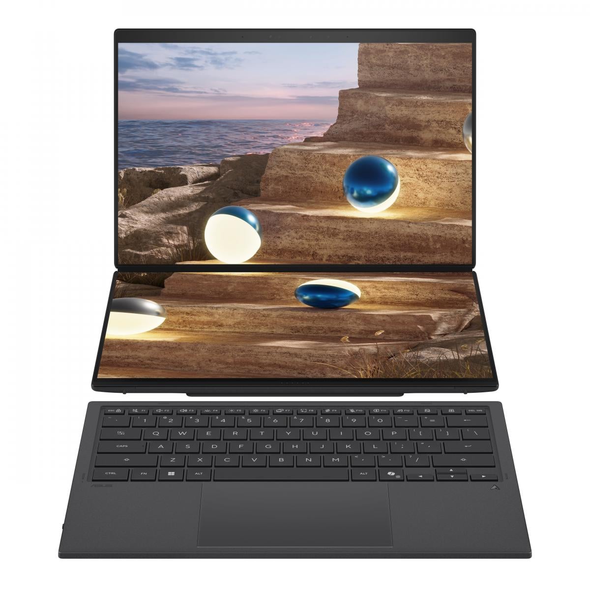 Два OLED-екрани для ефективної роботи з ШІ: ASUS представила ноутбук Zenbook DUO (UX8407)