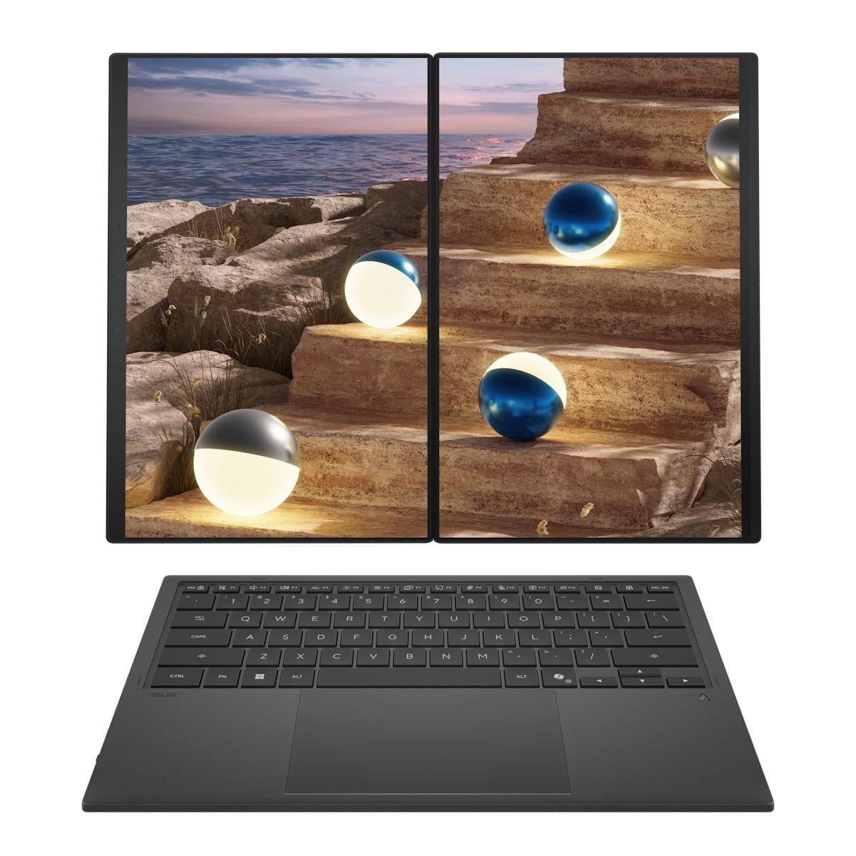 Два OLED-екрани для ефективної роботи з ШІ: ASUS представила ноутбук Zenbook DUO (UX8407)