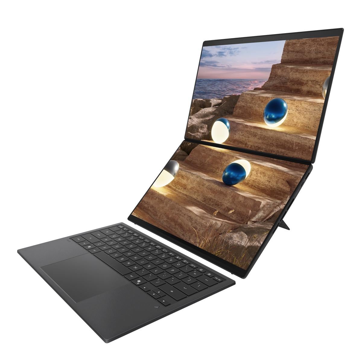 Два OLED-екрани для ефективної роботи з ШІ: ASUS представила ноутбук Zenbook DUO (UX8407)
