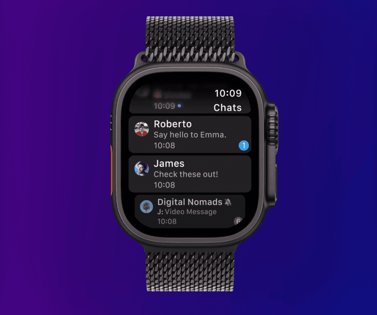 На Apple Watch випустили оновлений додаток Telegra