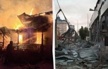 Массированный удар по Киеву: разрушены дома и больница, есть погибшие и десятки раненых (фото)