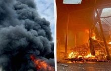 Россия ударила по Днепропетровской области: горят склады торговой сети, 8 пострадавших (фото)