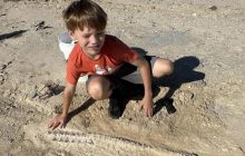 Мальчик нашел окаменелость огромной морской рептилии возрастом 85 миллионов лет