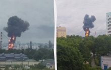 Украинские дроны поразили крупный НПЗ в Москве (видео)