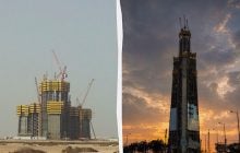 Будівництво найвищого хмарочосу світу наближається до важливої ​​віхи