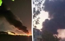Дроны нанесли удары по портам в Керчи и Краснодарском крае, вспыхнули пожары, – СМИ (видео)