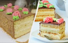 Легендарный торт "Сказка" с масляным кремом: по вкусу не хуже "Киевского"