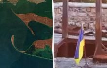 Сине-желтый флаг на Кинбурнской косе: ВСУ заставили оккупантов отступить