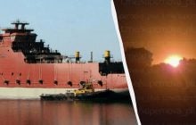 Дрони СБУ уразили два російські судна військового забезпечення та пором у Керчі