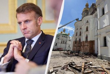 "Ничто не оправдывает этот удар": Макрон отреагировал на обстрел Киево-Печерской лавры
