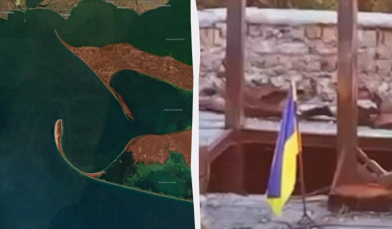 Сине-желтый флаг на Кинбурнской косе: ВСУ заставили оккупантов отступить