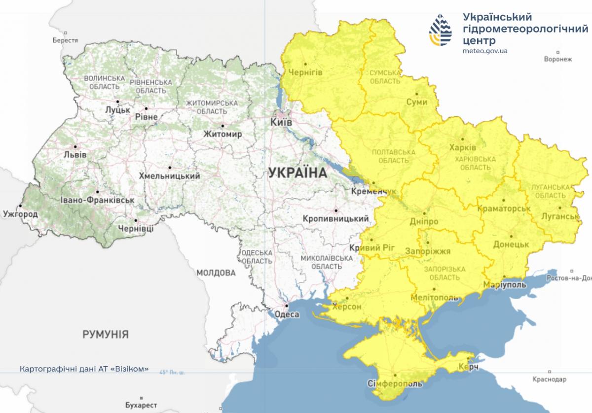 Заллє дощами та поб'є градом: частину України 4 липня накриє негода (карта) Заллє дощами та поб'є градом: частину України 4 липня накриє негода (карта)