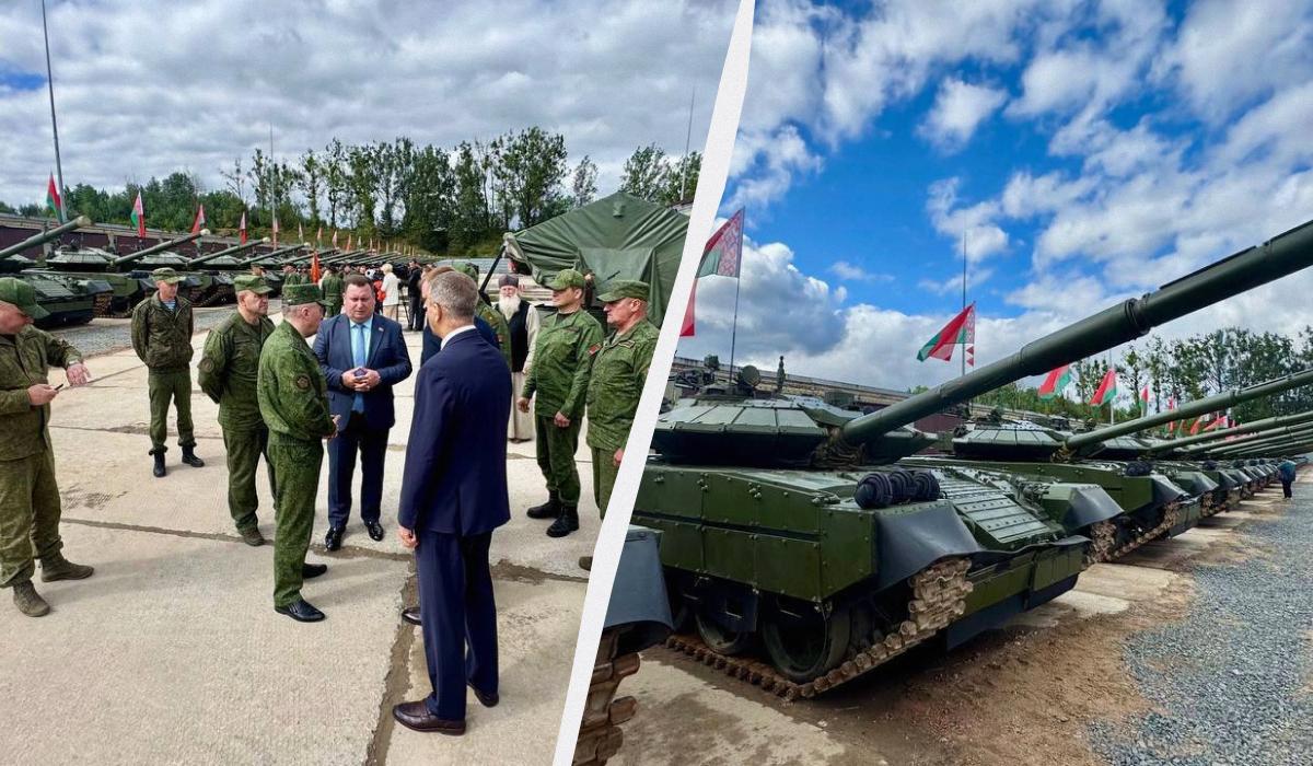 Беларуская армия получила крупную партию танков Т-72БМ2 (фото) Беларуская армия получила крупную партию танков Т-72БМ2 (фото)