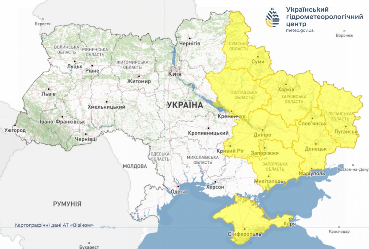 Грози та град: які області України накриє негода цими днями (карта) Грози та град: які області України накриє негода цими днями (карта)