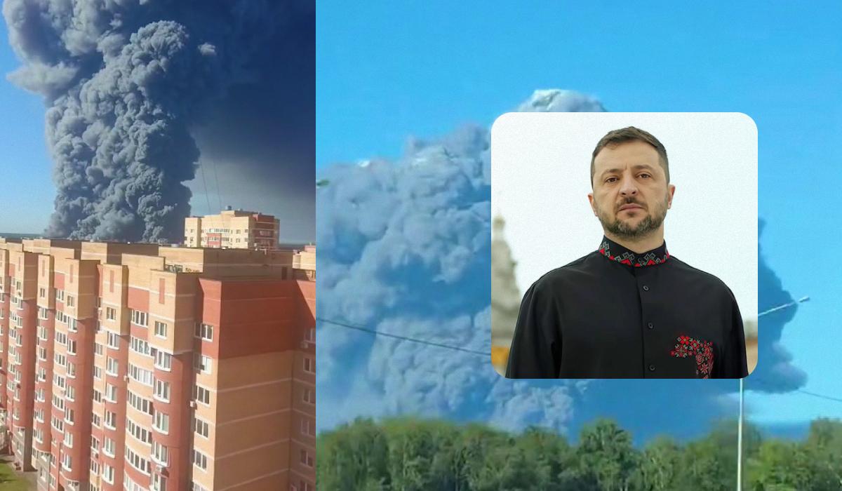 Зеленський прокоментував удари по логістичних центрах у Росії Зеленський прокоментував удари по логістичних центрах у Росії
